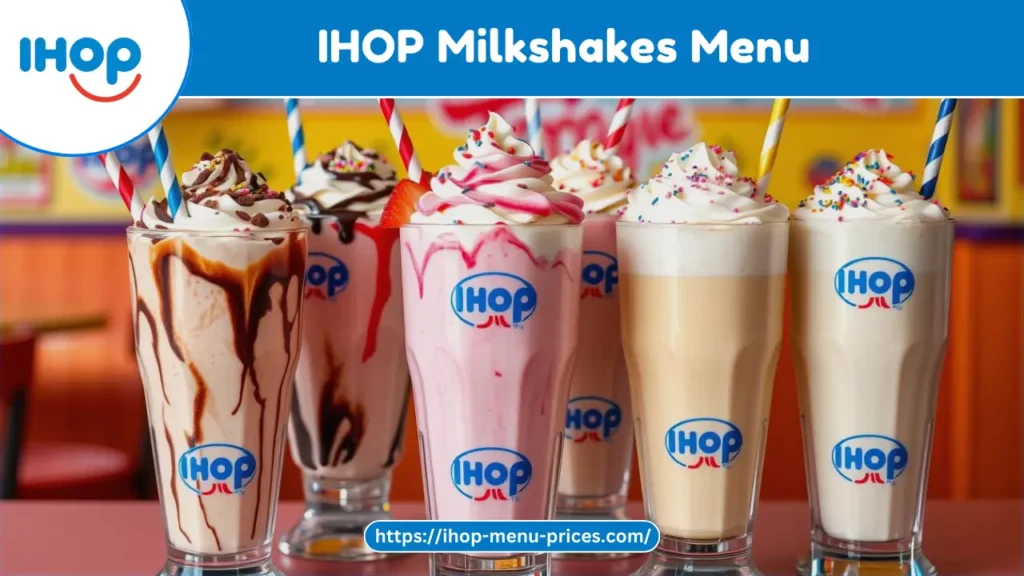 IHOP Milkshakes Menu